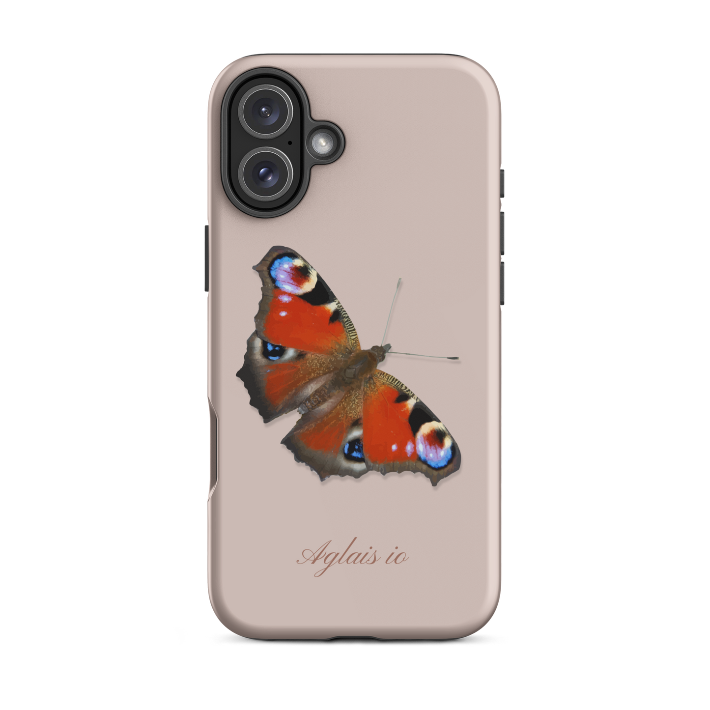 iPhone-Hülle mit Tagpfauenauge-Muster in Rosa, schützende Silikonhülle für iPhone