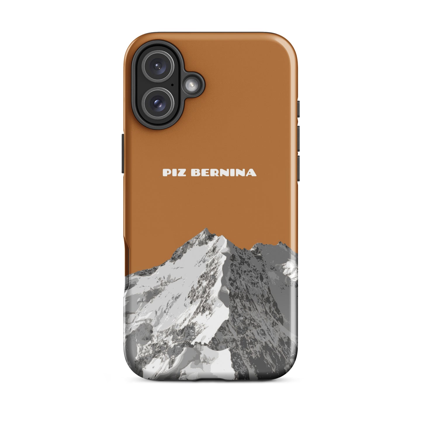 iPhone Case - Piz Bernina - Kupfer