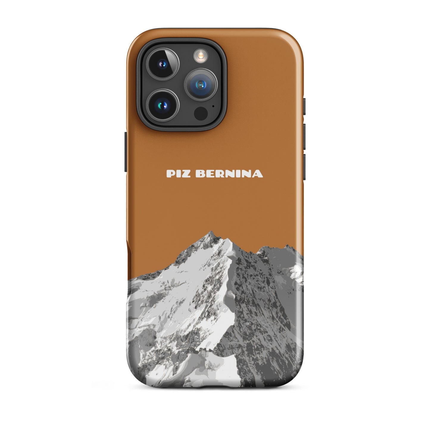 iPhone Case - Piz Bernina - Kupfer
