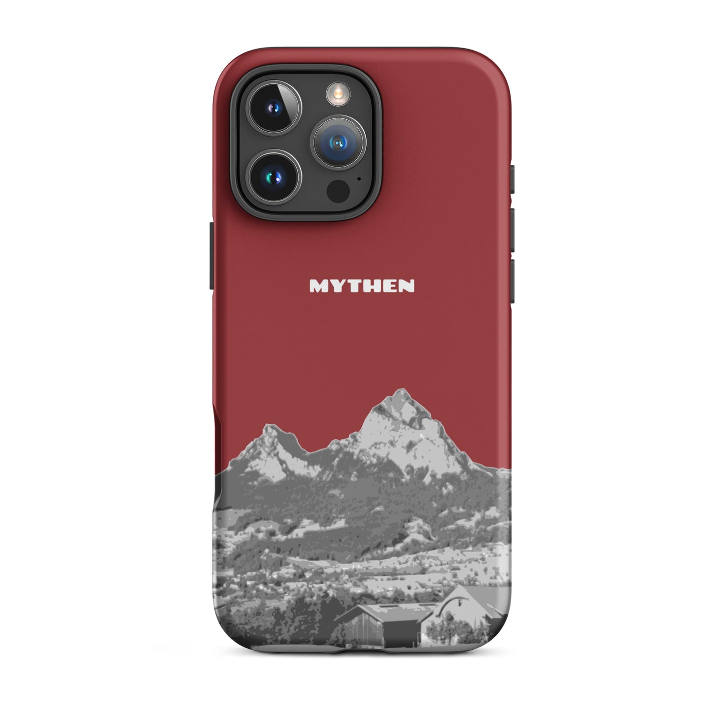 iPhone 16 Pro Max Hülle in Rot mit Mythen Motiv