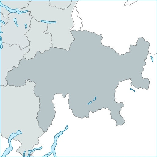 Kartenausschnitt mit Graubünden