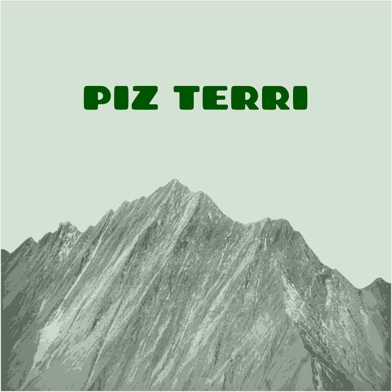 Bergspitze des Piz Terri südlich der Greina-Hochebene