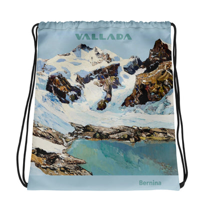 Sportbeutel Piz Bernina von Emil Brehm, Kordelzugbeutel mit Piz Bernina Aufdruck, ideal für Sport und Freizeit.