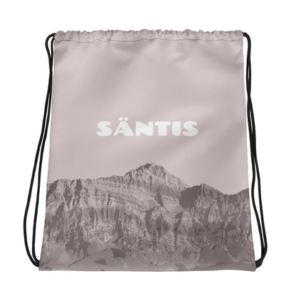 Sportbeutel "Säntis" in Rot mit Kordelzug, ideal für Sport und Freizeit.