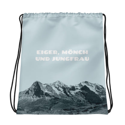 Sportbeutel - Eiger, Mönch und Jungfrau - Blau