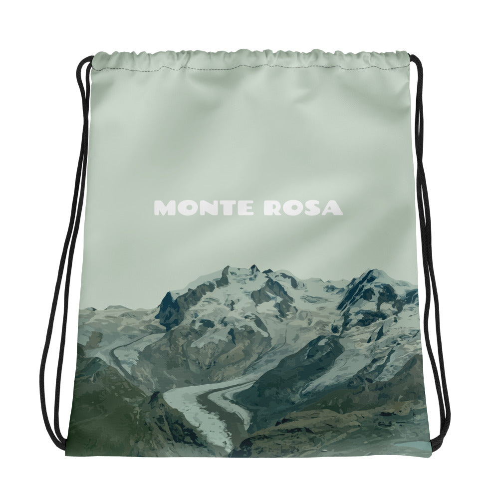 Hellgrüner Turnbeutel mit Monte Rosa