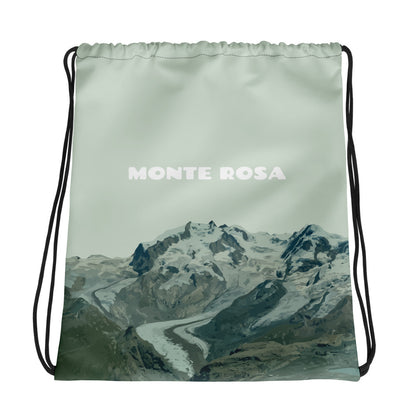 Grüner Sportbeutel Monte Rosa mit Kordelzug, ideal für Fitness und Freizeit