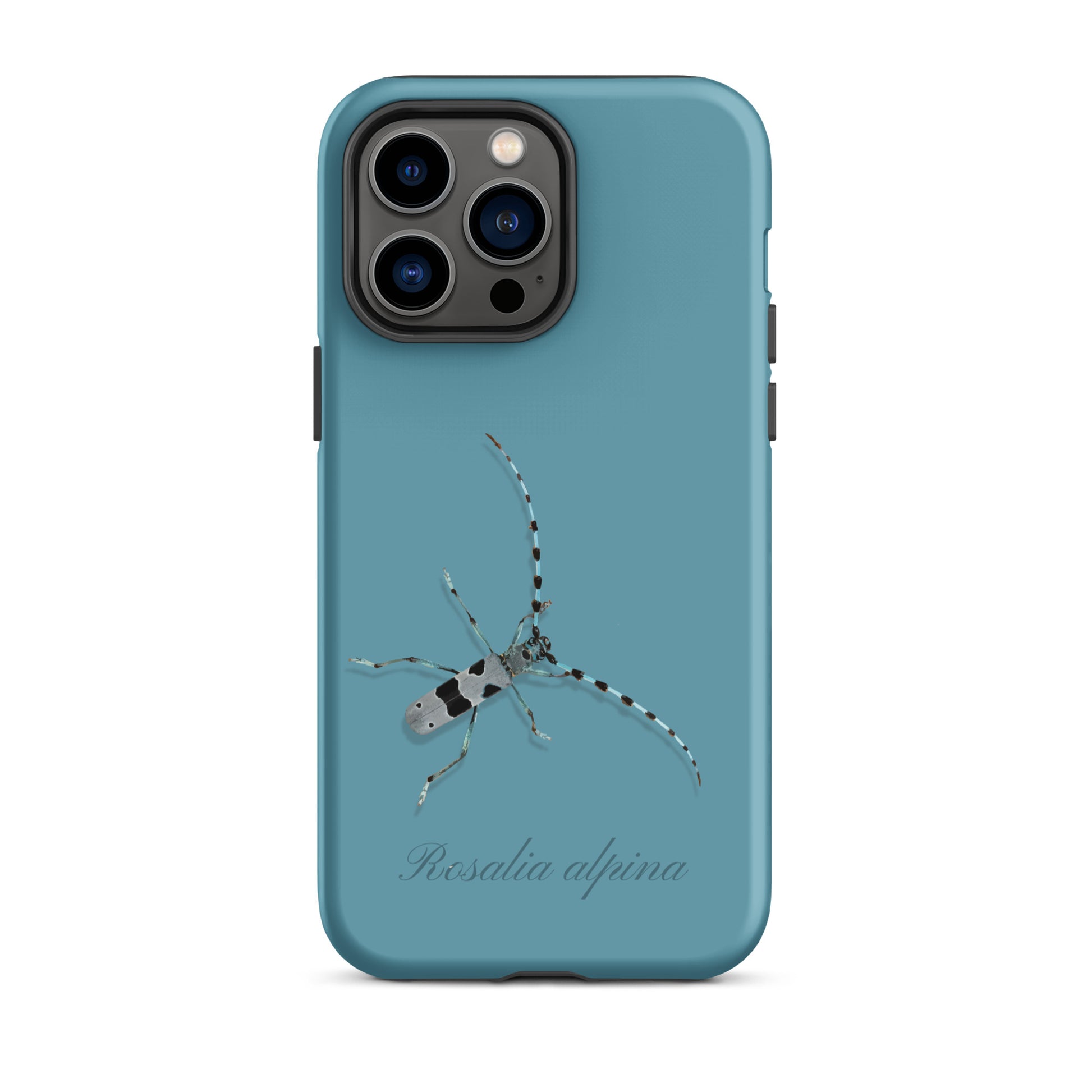 iPhone Case Alpenbock in Gletscherwasserblau, robustes Design mit Alpenmotiv