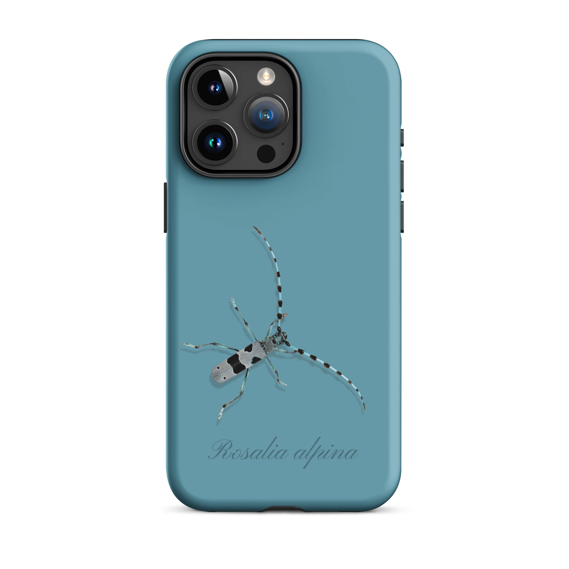 iPhone Hülle Alpenbock in Gletscherwasserblau mit Alpenmotiv