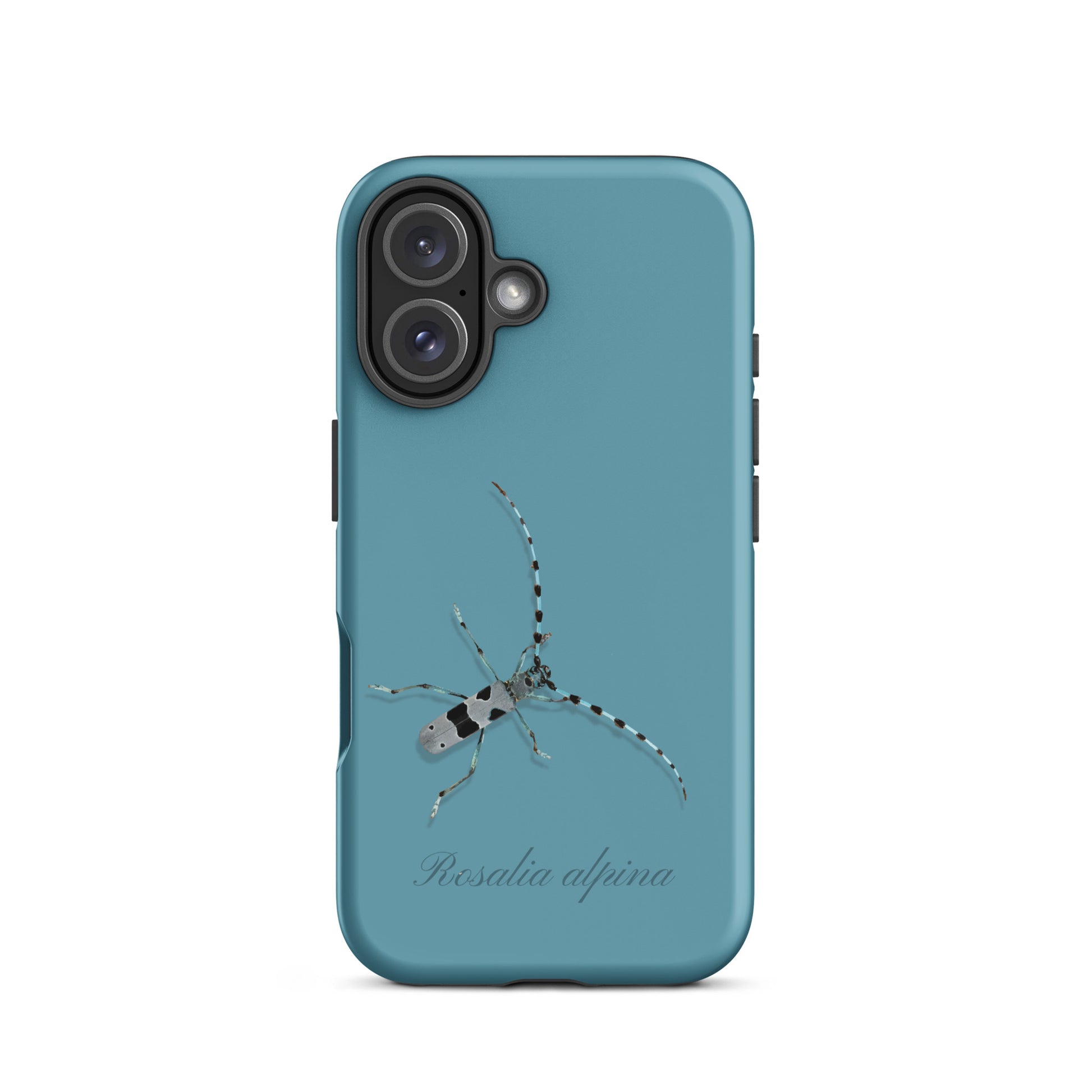 iPhone Case Alpenbock in Gletscherwasserblau mit Alpenmotiv