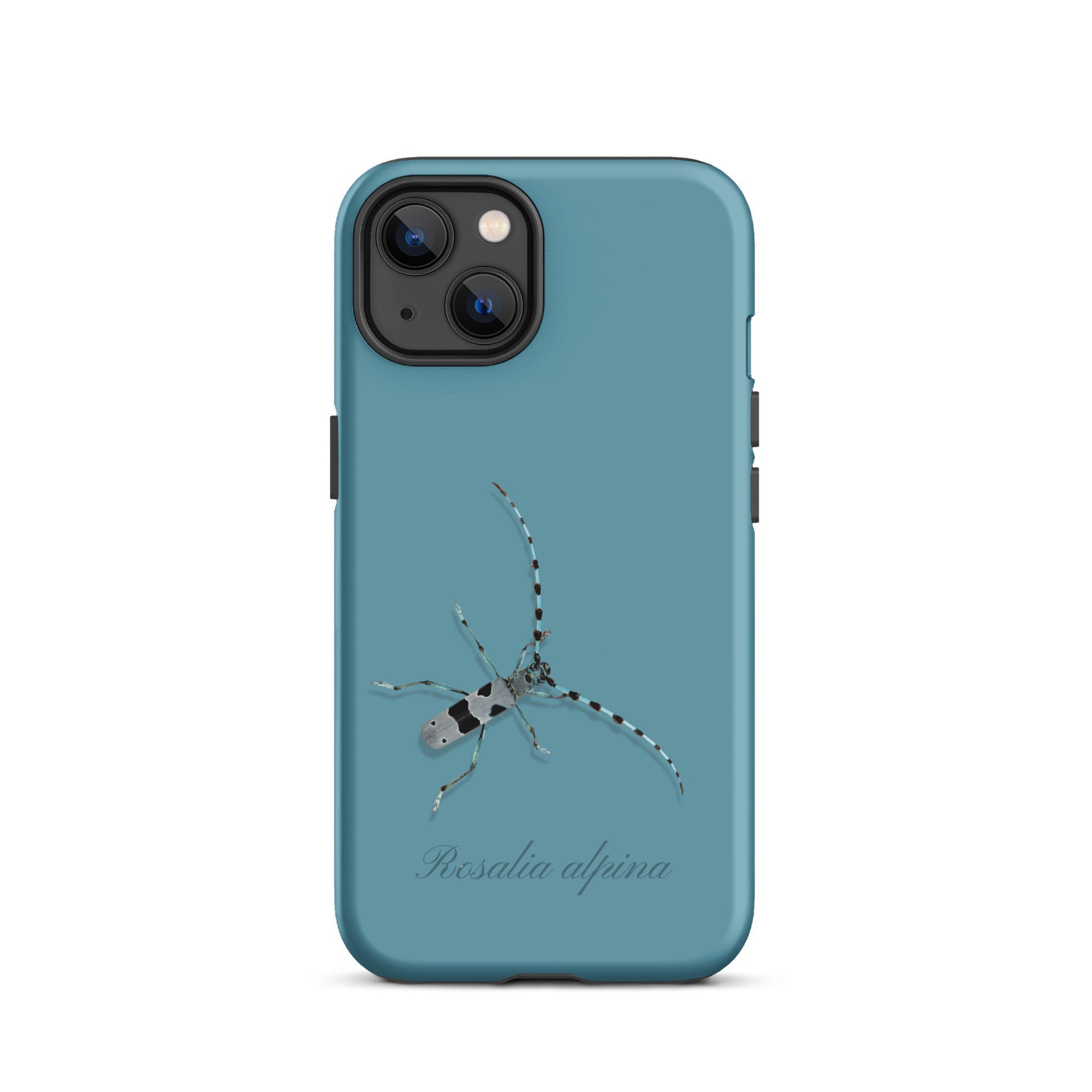 iPhone Case Alpenbock in Gletscherwasserblau, robuste Handyhülle mit Alpenmotiv.