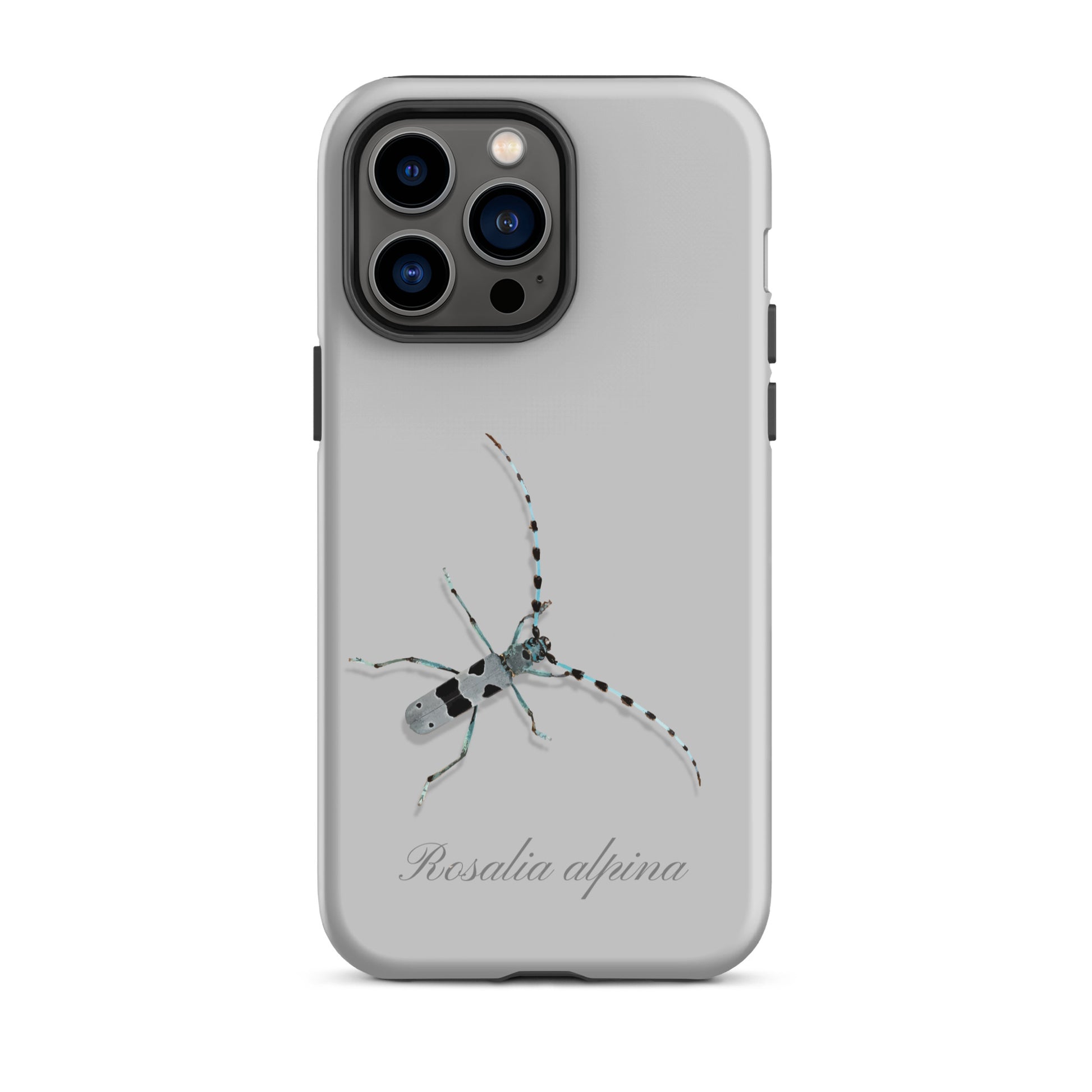 iPhone Hülle Alpenbock in Grau mit Holzoptik aus nachhaltigem Material