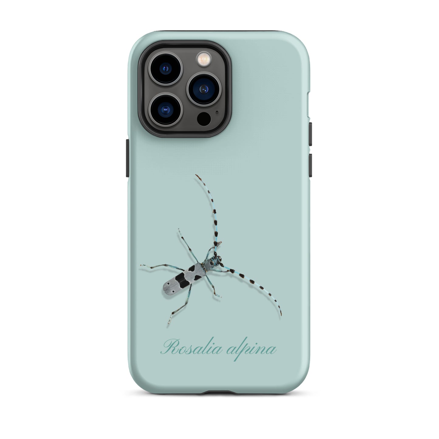 iPhone Case Alpenbock in Hellblau mit Alpenmotiv aus Silikon
