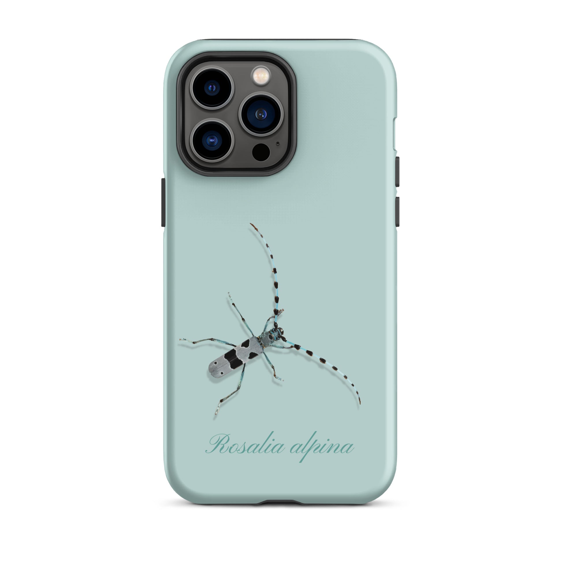 iPhone Case Alpenbock in Hellblau mit Alpenmotiv aus Silikon