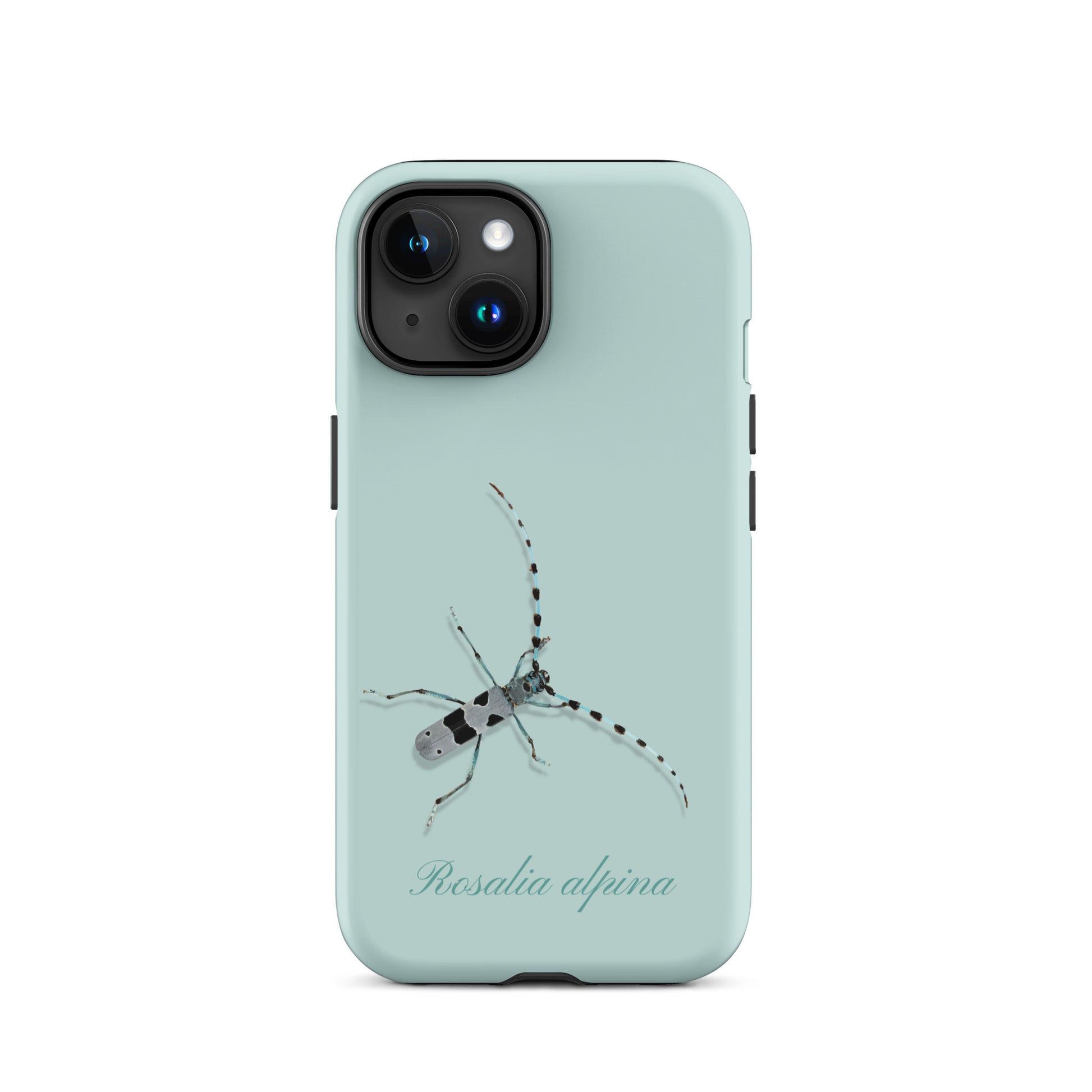 iPhone Case Alpenbock in Hellblau, robuste Handyhülle mit Alpenmotiv.
