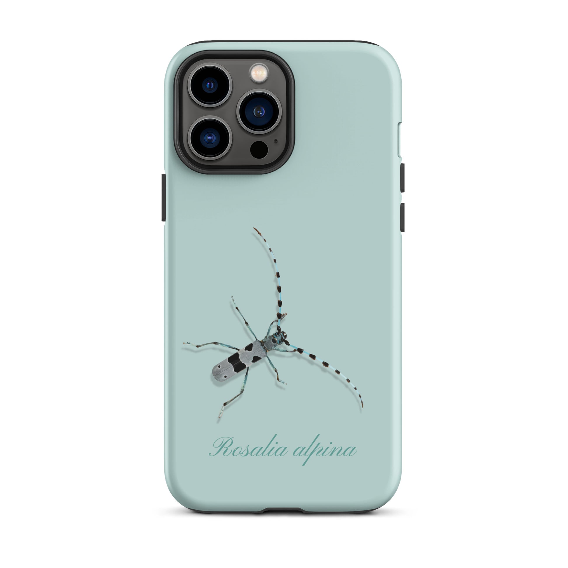 iPhone Case Alpenbock in Hellblau mit Alpenmotiv und robustem Design