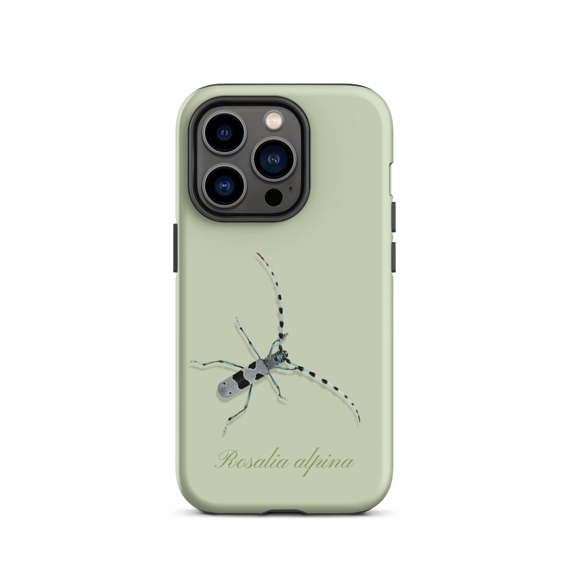 Hellgrüne iPhone Handyhülle mit Alpenbock-Design aus Silikon