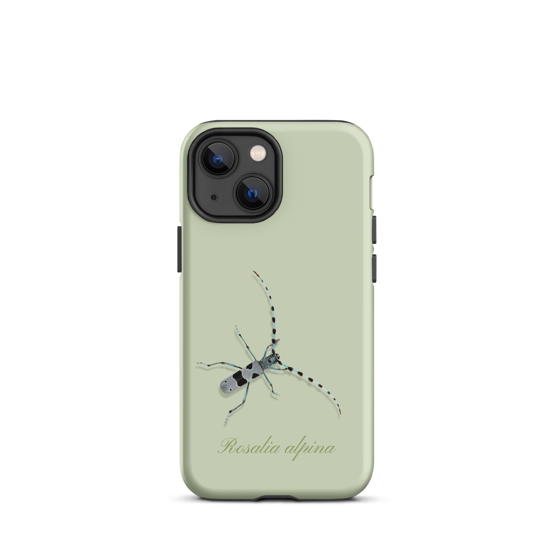 iPhone Case Alpenbock in Hellgrün mit Alpenmotiv aus Silikon.
