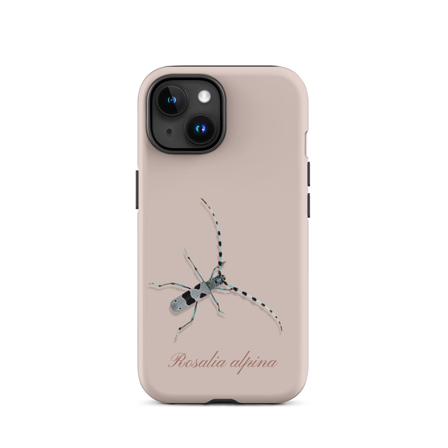 Rosa iPhone-Hülle mit Alpenbock-Motiv, Handymockup mit Alpenbock-Design in Rosa
