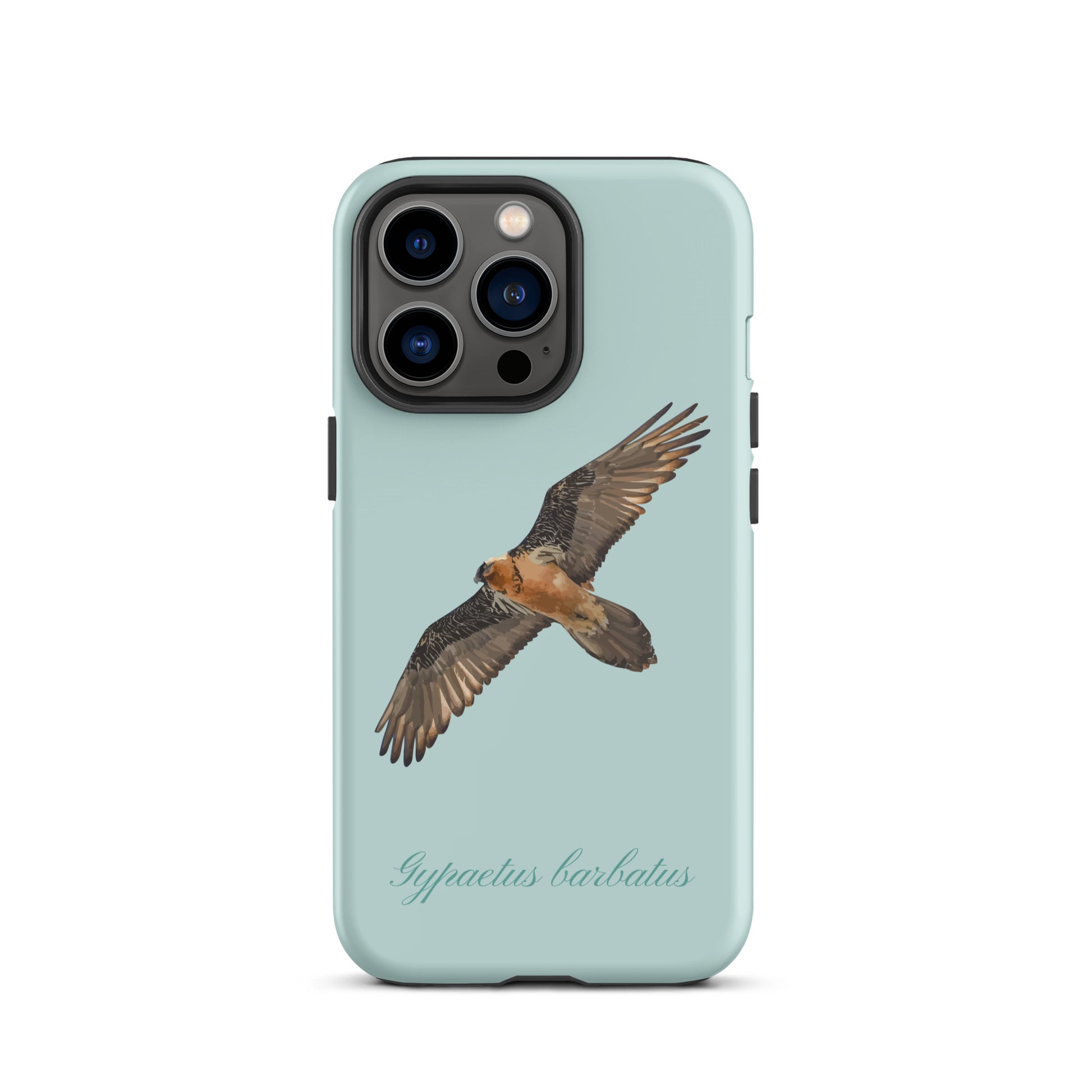 iPhone Case mit Bartgeier-Motiv in Hellblau, passend für Apple iPhone