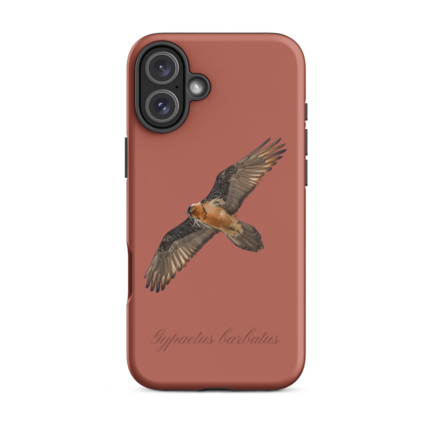 iPhone Case mit Bartgeier-Motiv in Ziegelrot, robuste Schutzhülle für Apple iPhone