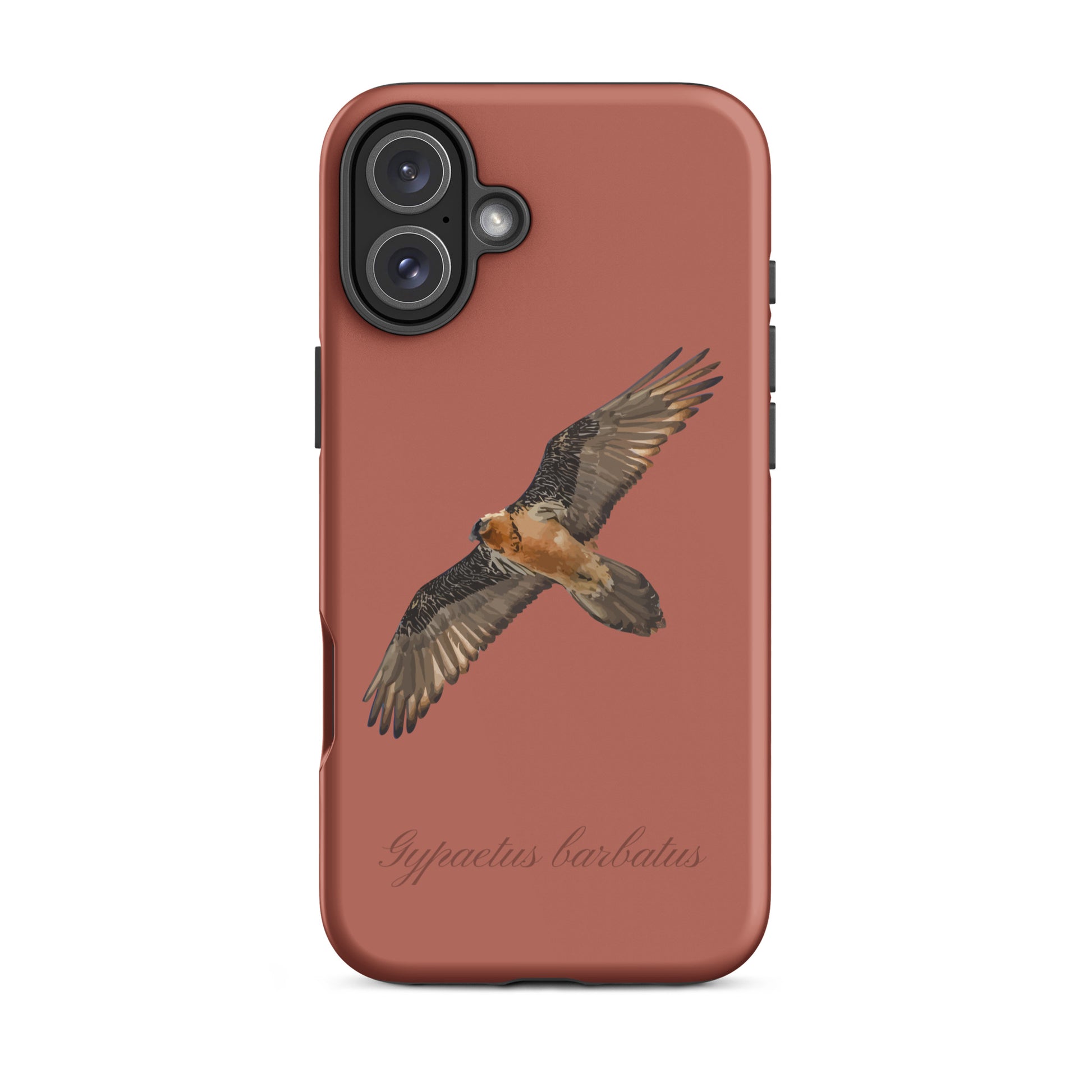 iPhone Case mit Bartgeier-Motiv in Ziegelrot, robuste Schutzhülle für Apple iPhone