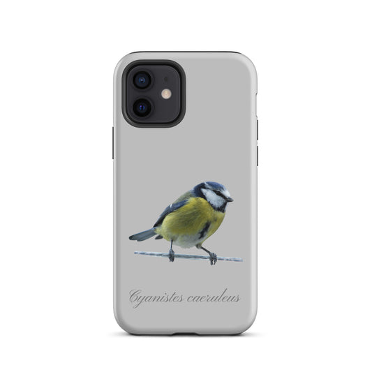 Schutzhülle für Apple iPhone: iPhone Case - Blaumeise - Grau 
