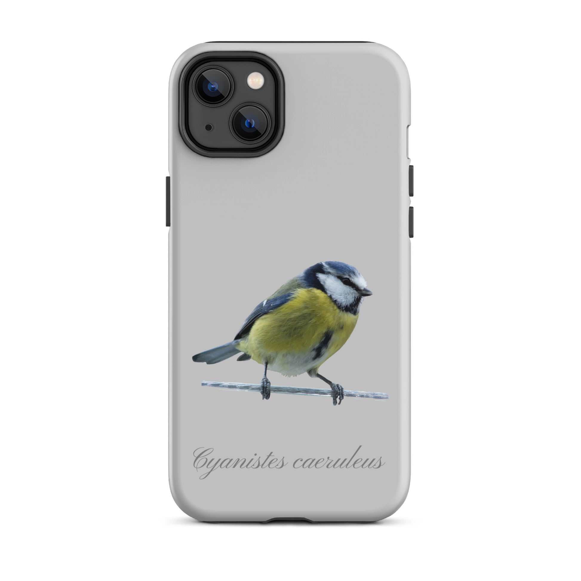 Schutzhülle für Apple iPhone: iPhone Case - Blaumeise - Grau 