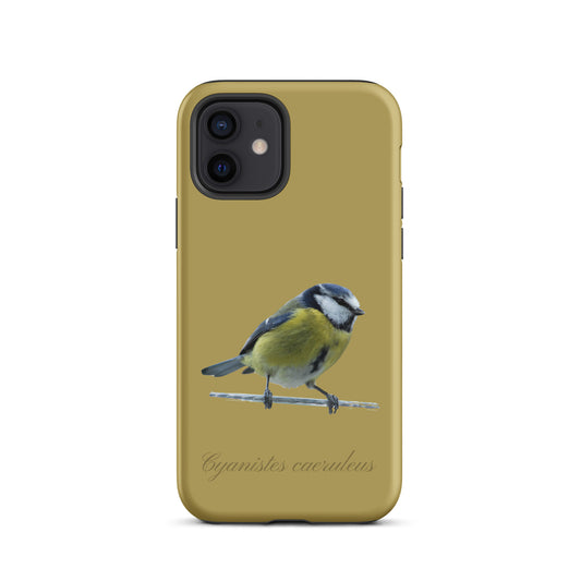 Schutzhülle für Apple iPhone: iPhone Case - Blaumeise - Ockergelb 