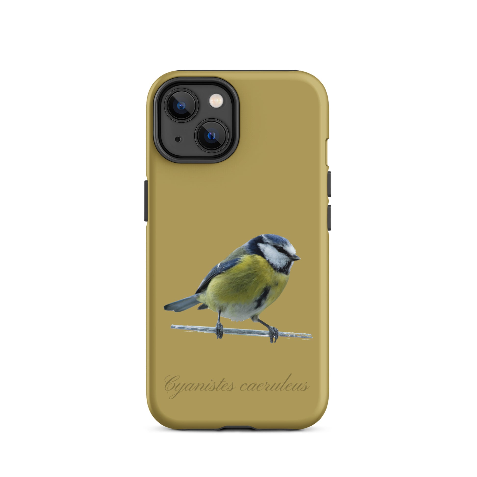 Schutzhülle für Apple iPhone: iPhone Case - Blaumeise - Ockergelb 