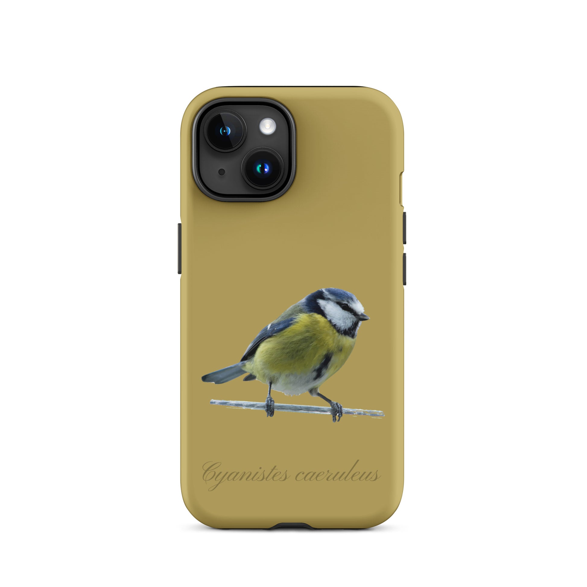 Schutzhülle für Apple iPhone: iPhone Case - Blaumeise - Ockergelb 