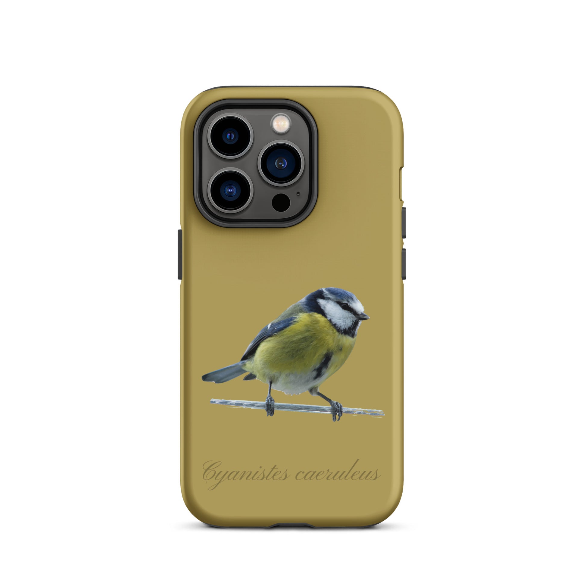 Schutzhülle für Apple iPhone: iPhone Case - Blaumeise - Ockergelb 