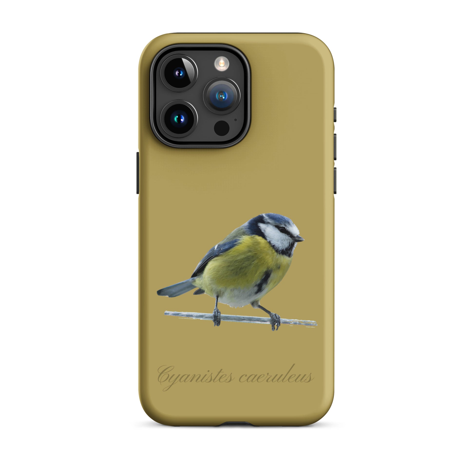 Schutzhülle für Apple iPhone: iPhone Case - Blaumeise - Ockergelb 