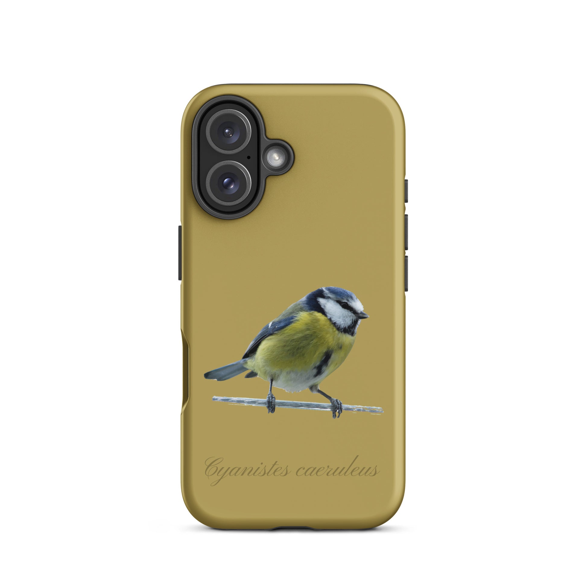 Schutzhülle für Apple iPhone: iPhone Case - Blaumeise - Ockergelb 