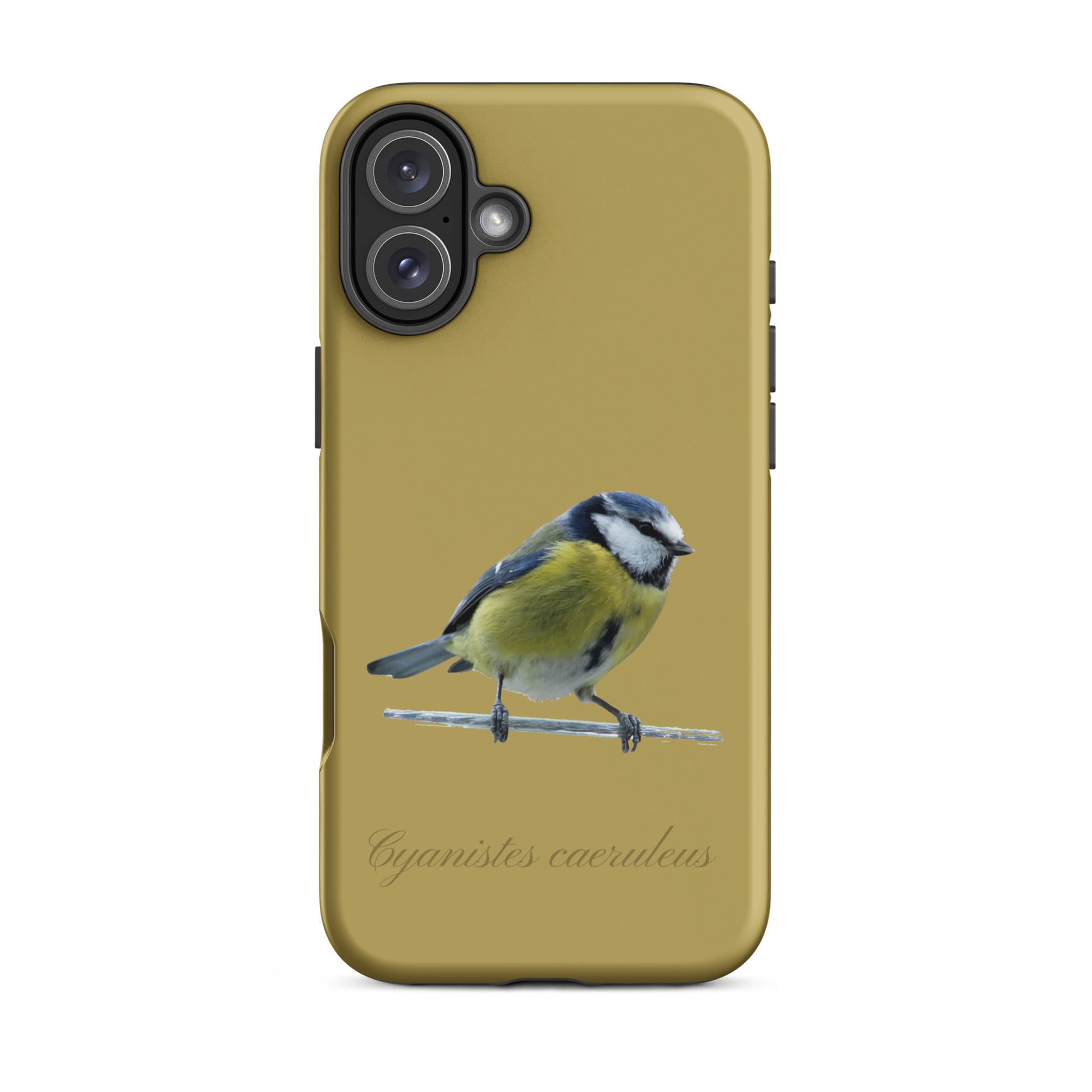 Schutzhülle für Apple iPhone: iPhone Case - Blaumeise - Ockergelb 