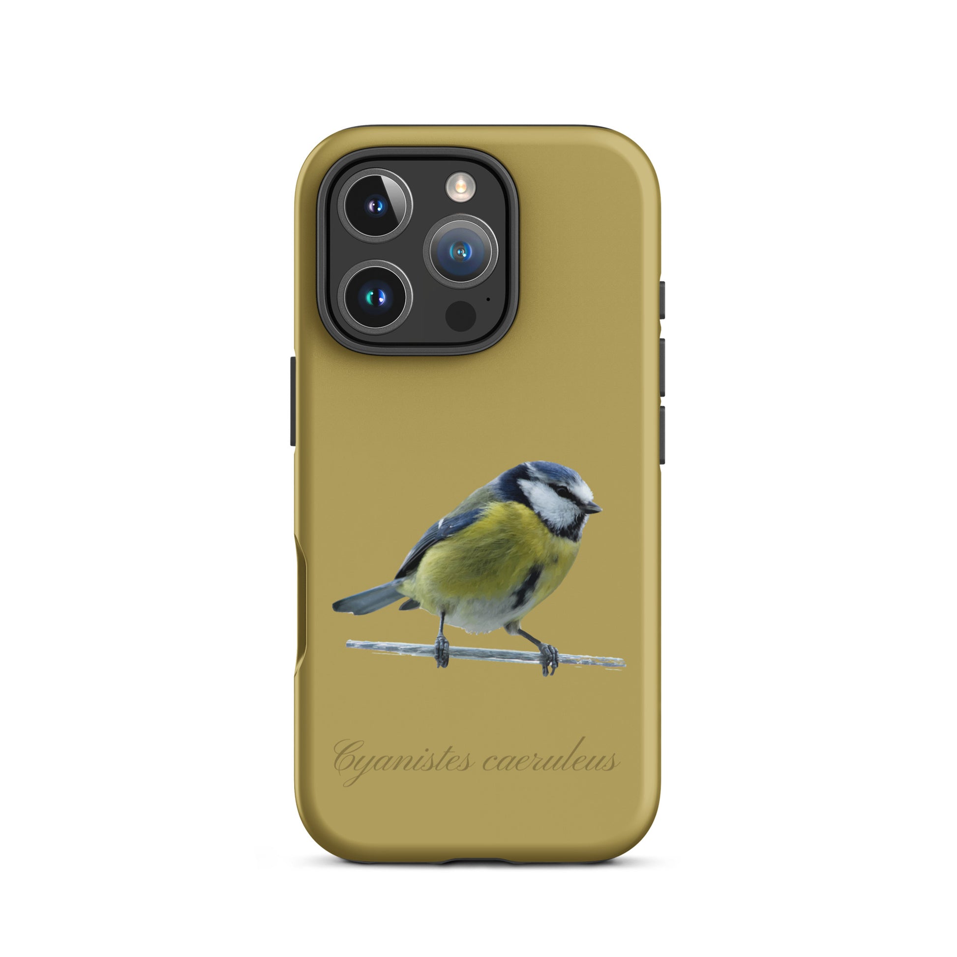 Schutzhülle für Apple iPhone: iPhone Case - Blaumeise - Ockergelb 