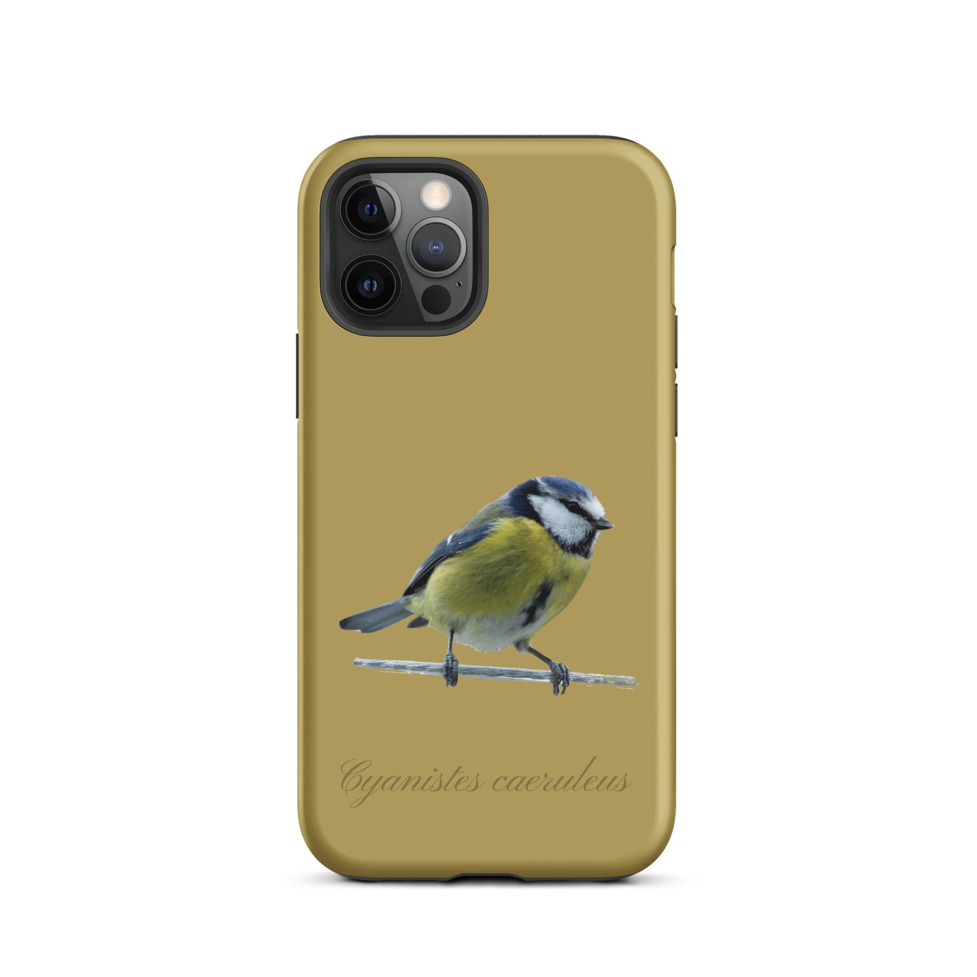 Schutzhülle für Apple iPhone: iPhone Case - Blaumeise - Ockergelb 