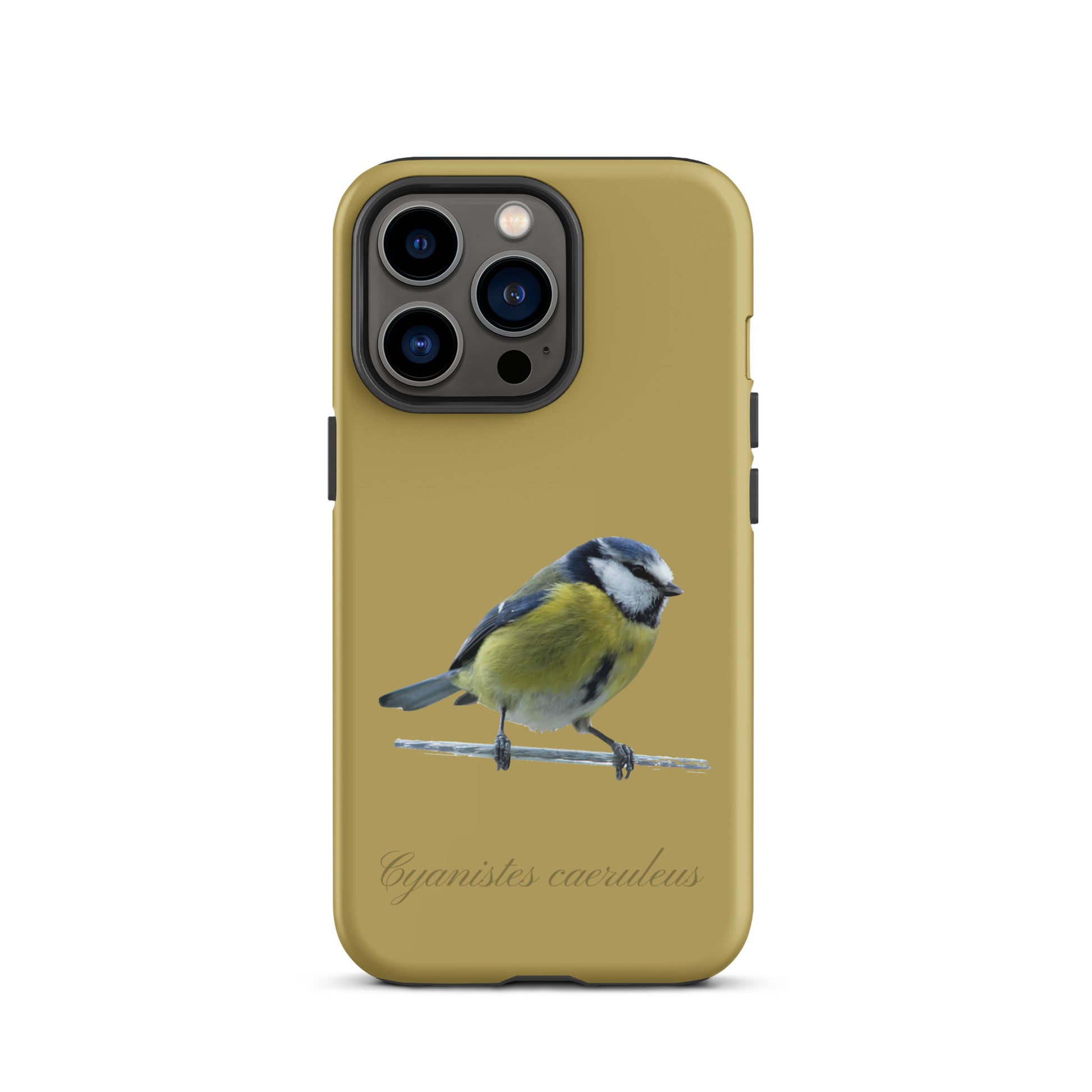 Schutzhülle für Apple iPhone: iPhone Case - Blaumeise - Ockergelb 
