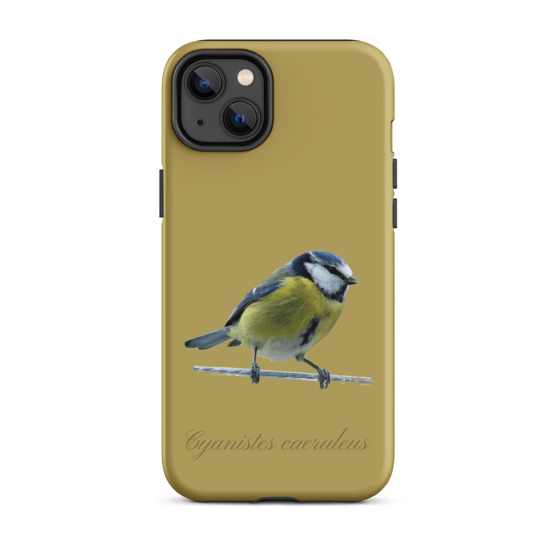 Schutzhülle für Apple iPhone: iPhone Case - Blaumeise - Ockergelb 