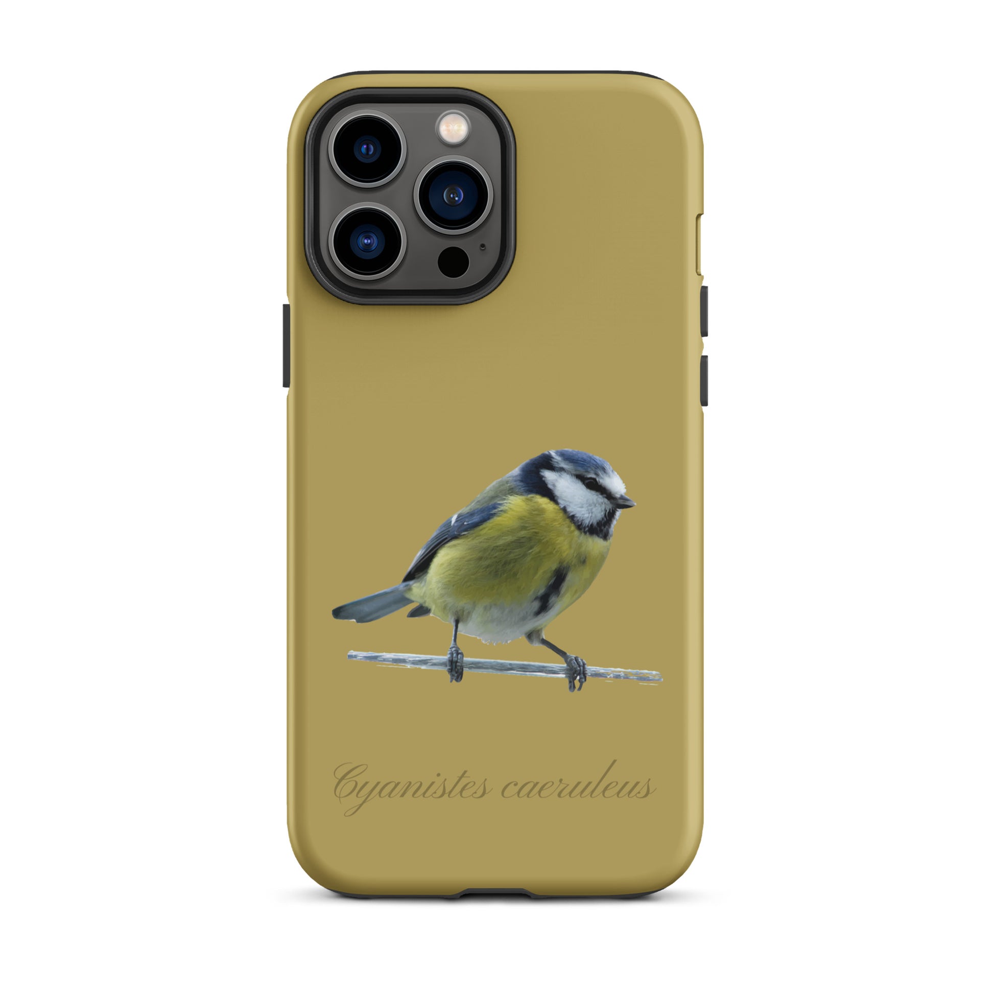 Schutzhülle für Apple iPhone: iPhone Case - Blaumeise - Ockergelb 