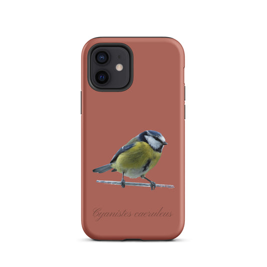 Schutzhülle für Apple iPhone: iPhone Case - Blaumeise - Ziegelrot 