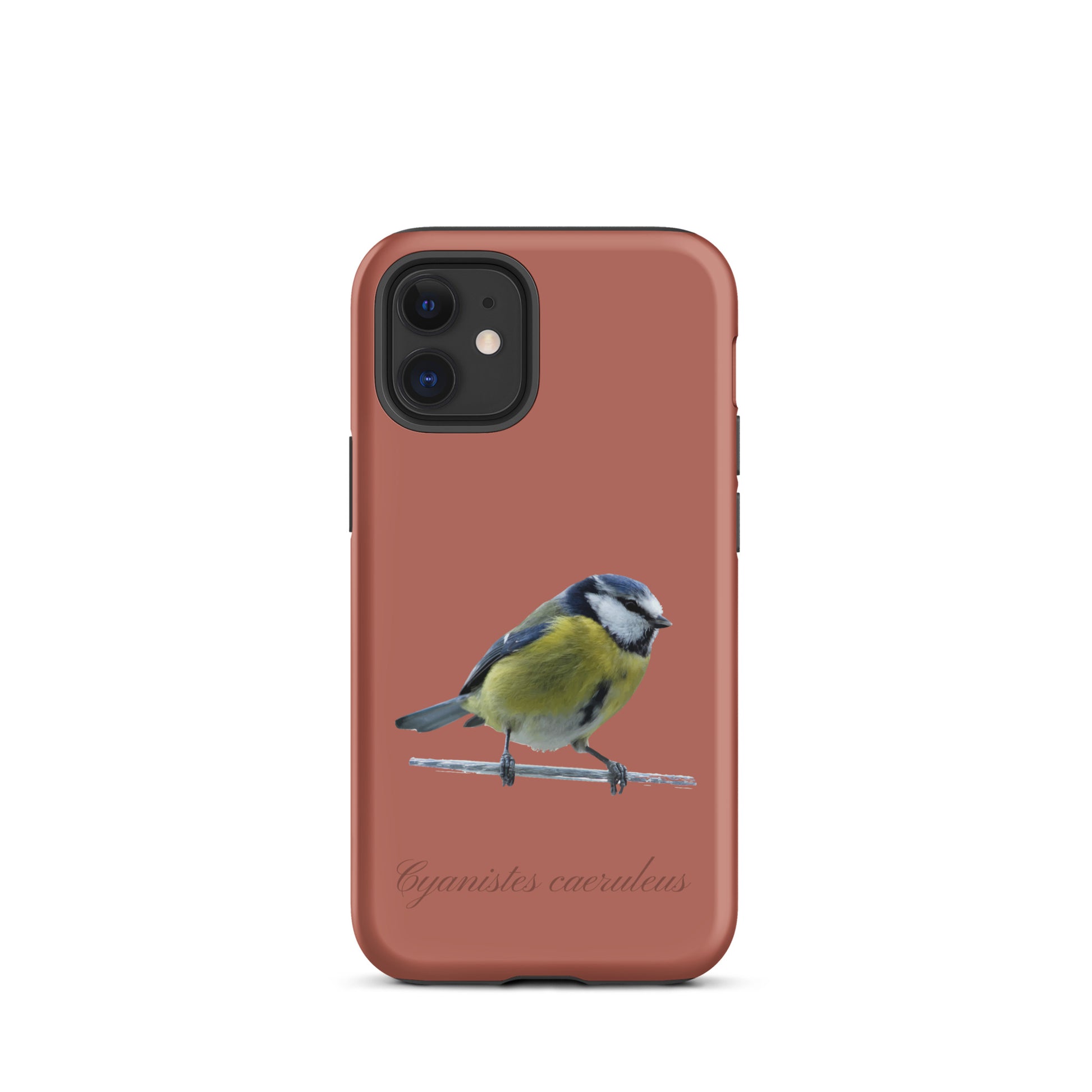 Schutzhülle für Apple iPhone: iPhone Case - Blaumeise - Ziegelrot 