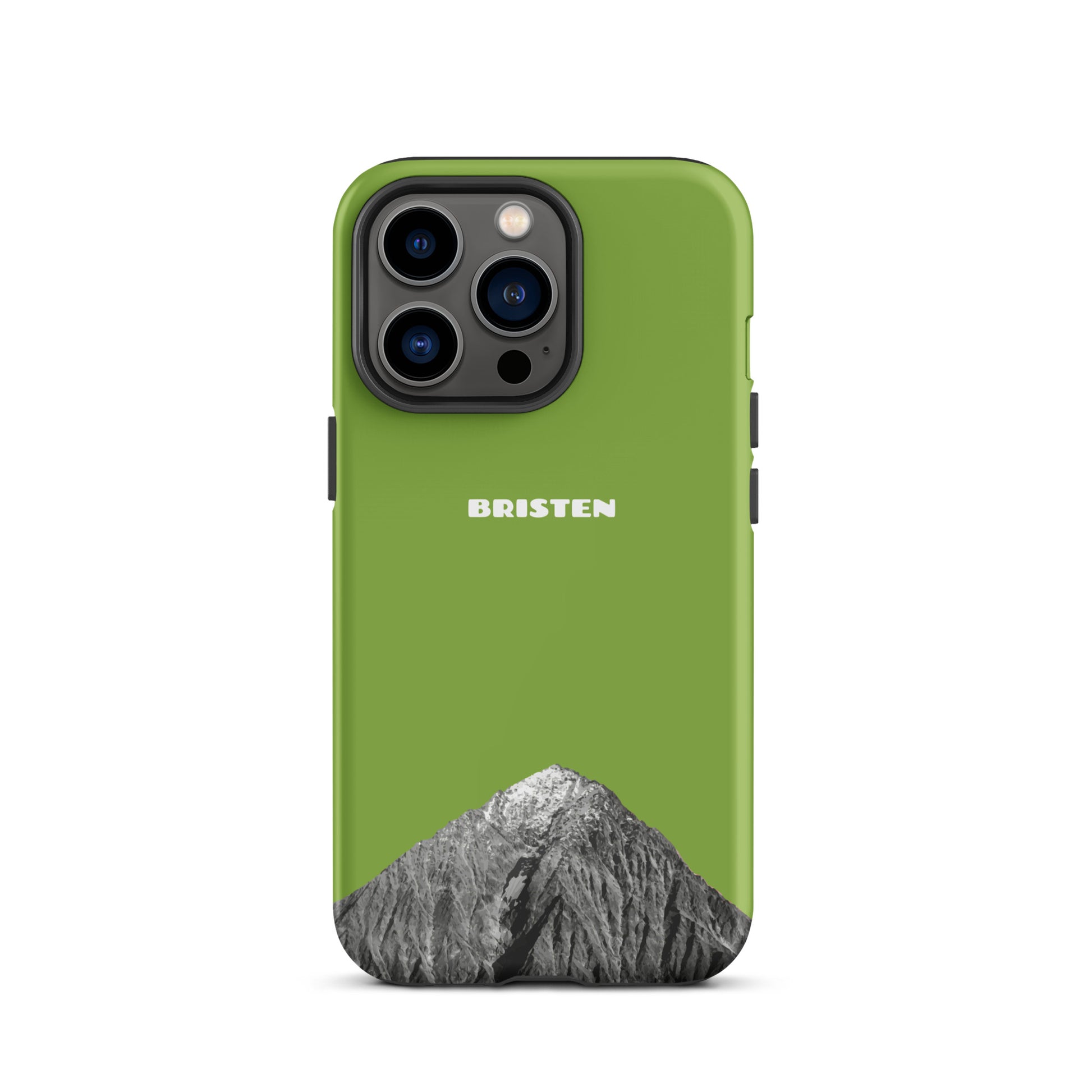 iPhone Case - Bristen - Gelbgrün für das Apple iPhone (Modell: Apple iPhone 13 Pro)