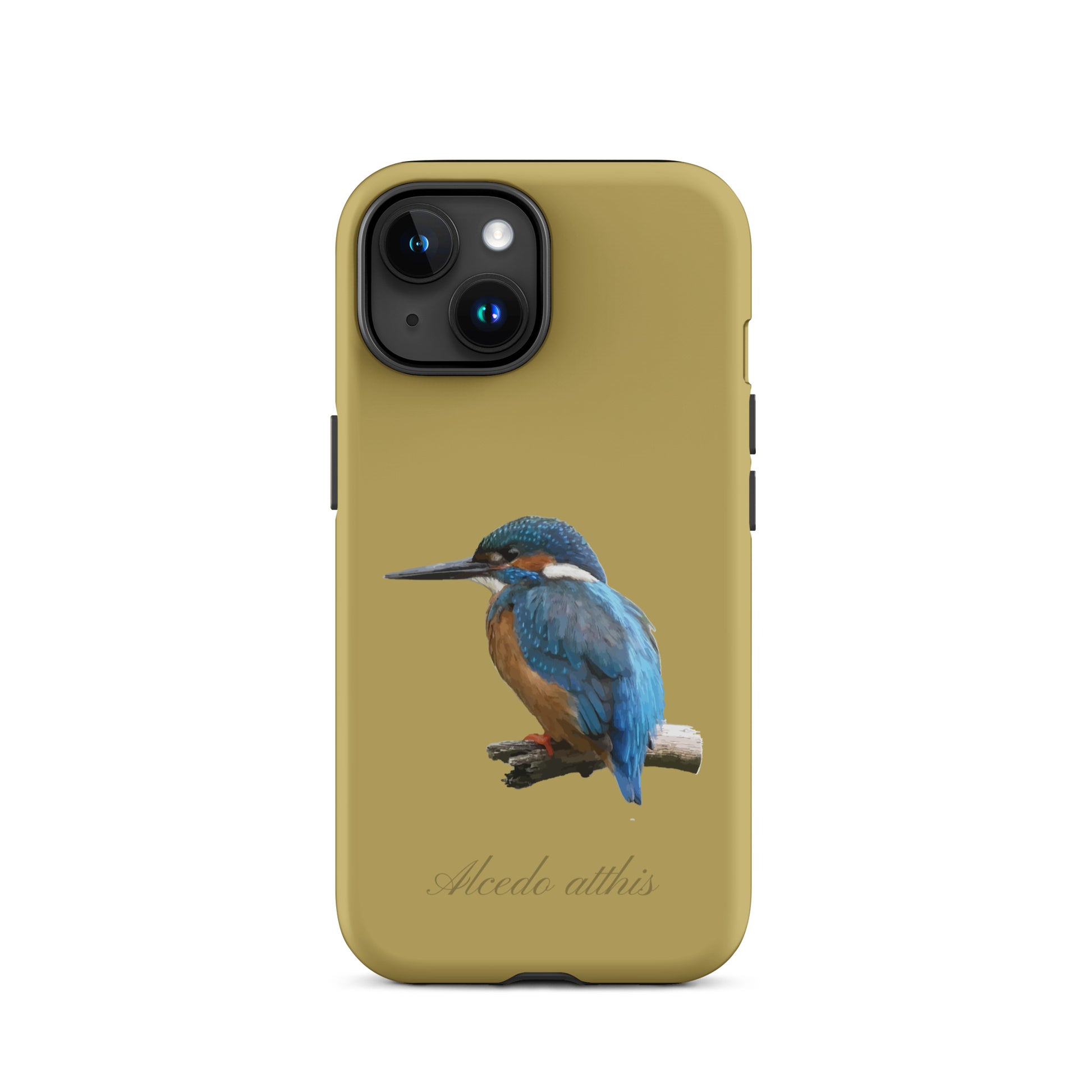 Schutzhülle für Apple iPhone: iPhone Case - Eisvogel - Ockergelb 
