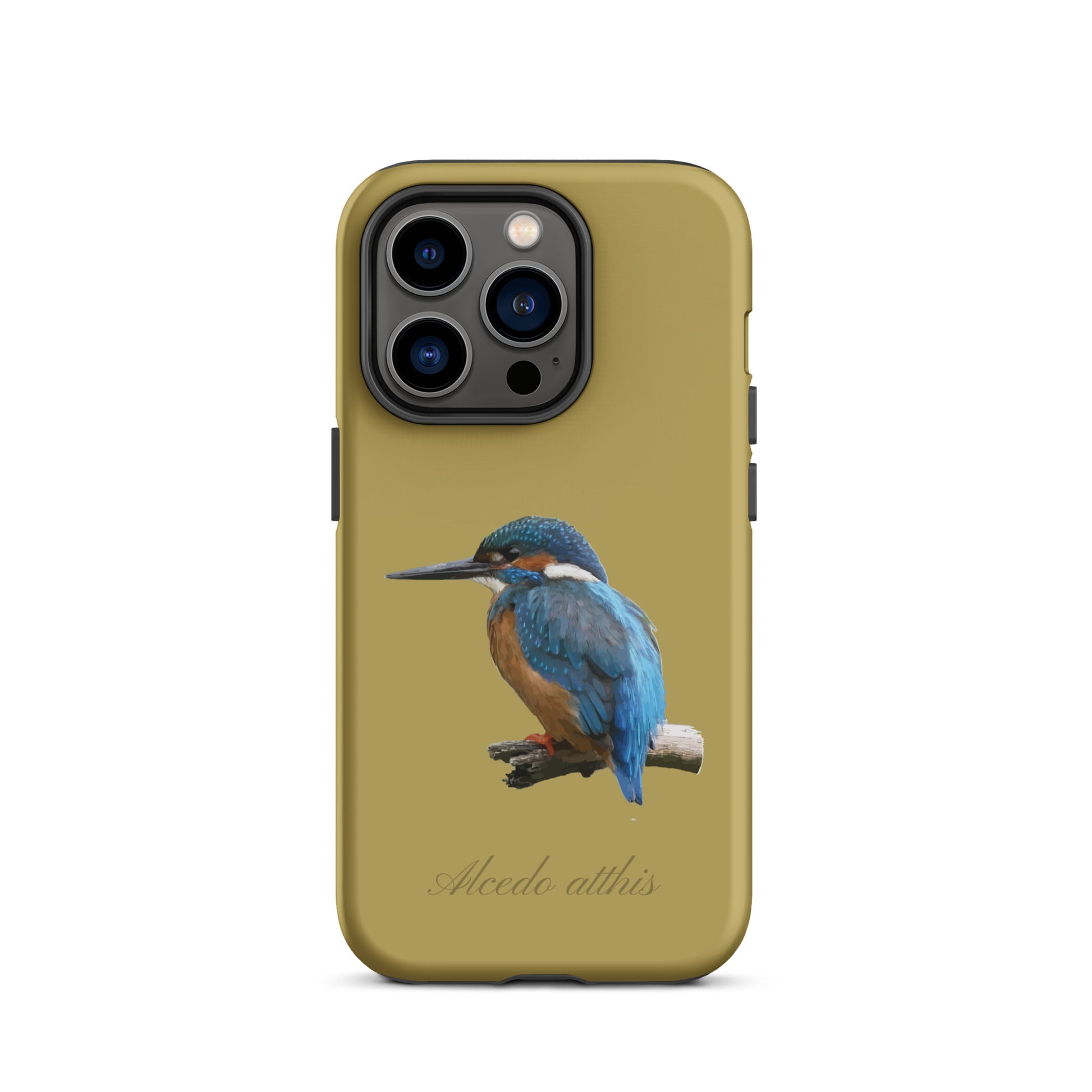 Schutzhülle für Apple iPhone: iPhone Case - Eisvogel - Ockergelb 