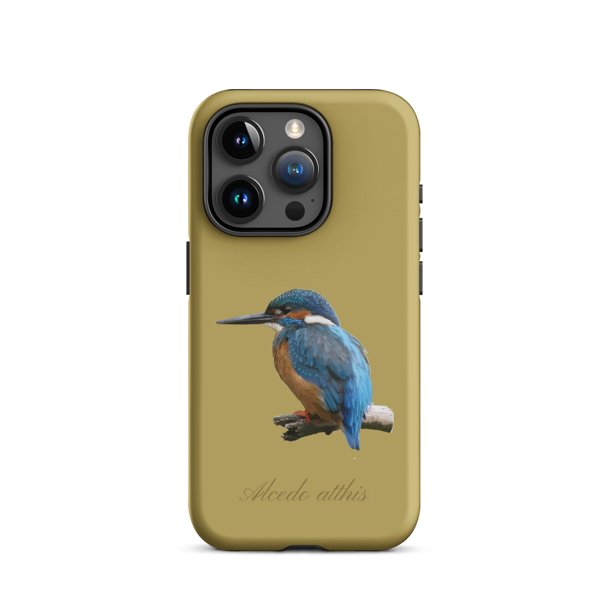 Schutzhülle für Apple iPhone: iPhone Case - Eisvogel - Ockergelb 