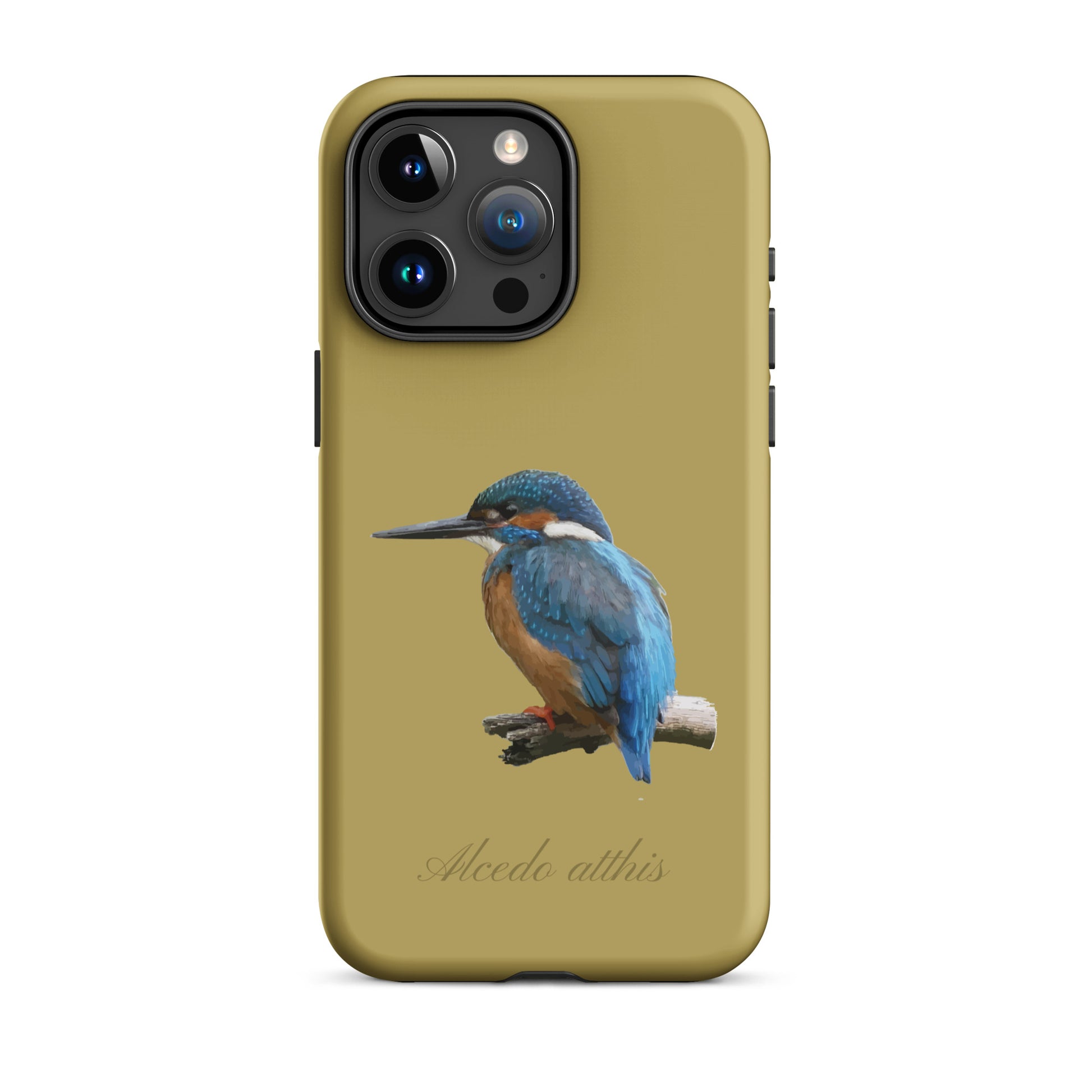 Schutzhülle für Apple iPhone: iPhone Case - Eisvogel - Ockergelb 