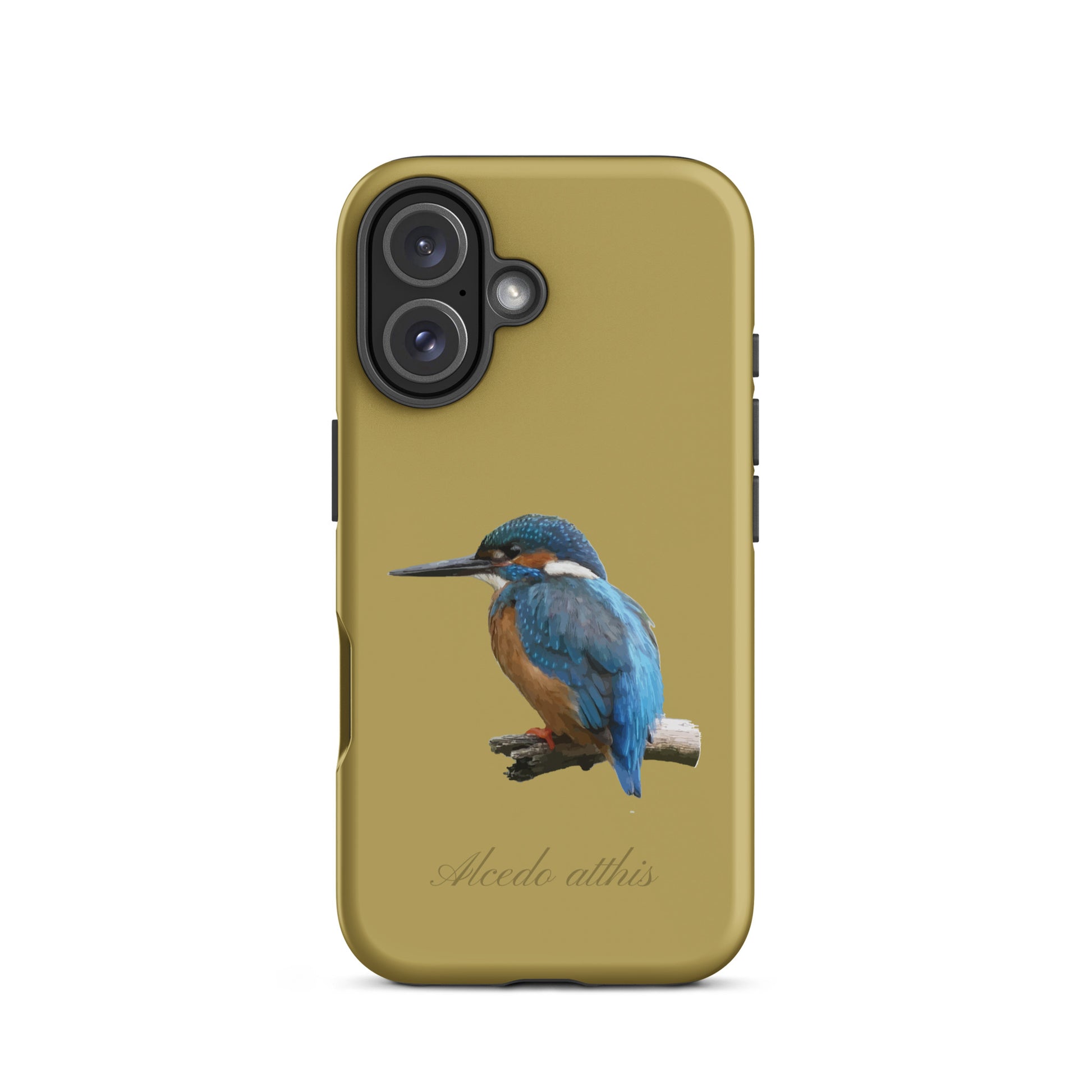 Schutzhülle für Apple iPhone: iPhone Case - Eisvogel - Ockergelb 