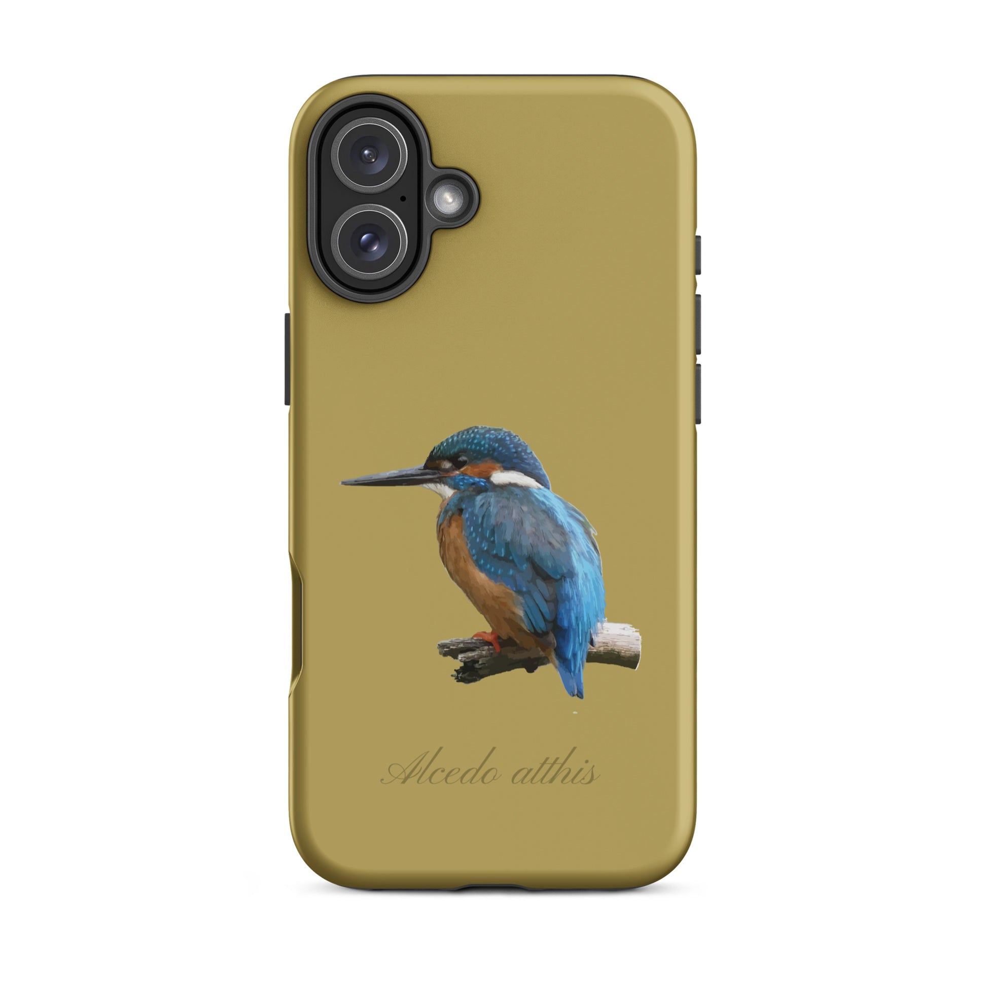 Schutzhülle für Apple iPhone: iPhone Case - Eisvogel - Ockergelb 