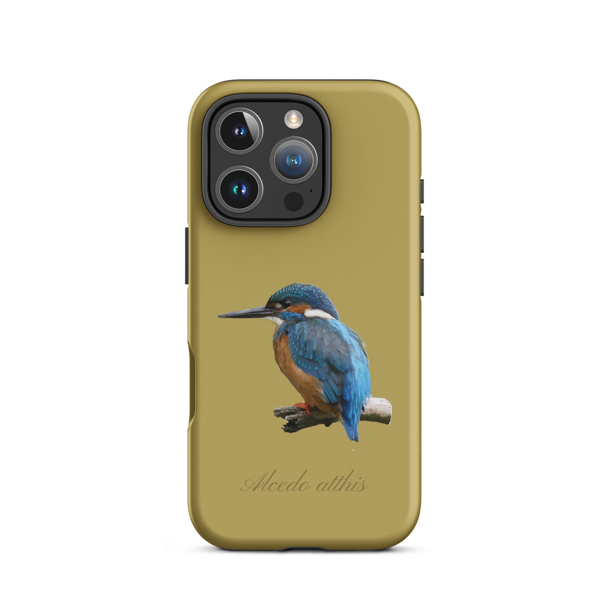 Schutzhülle für Apple iPhone: iPhone Case - Eisvogel - Ockergelb 